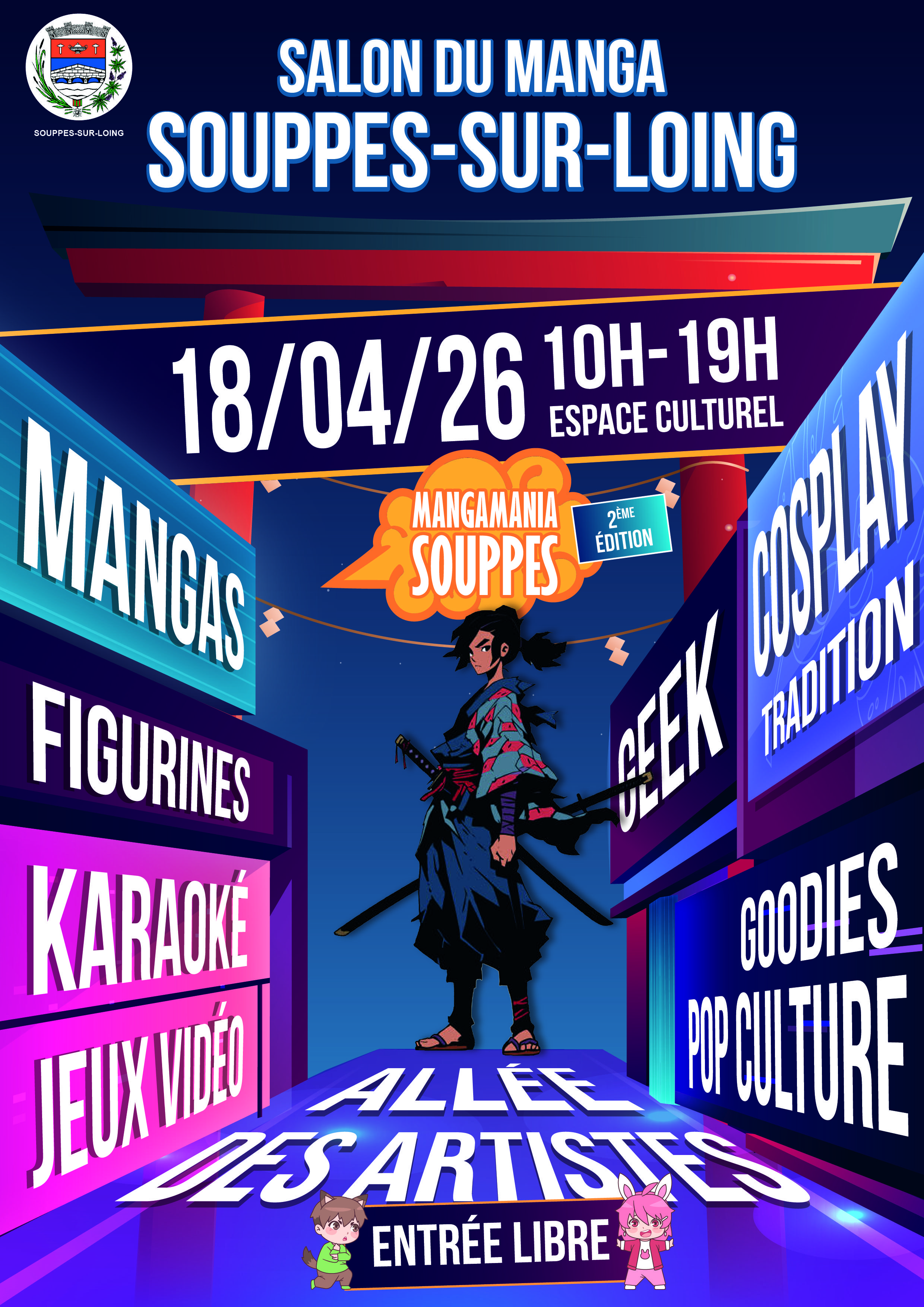 Affiche MangaMania Souppes 2ème édition