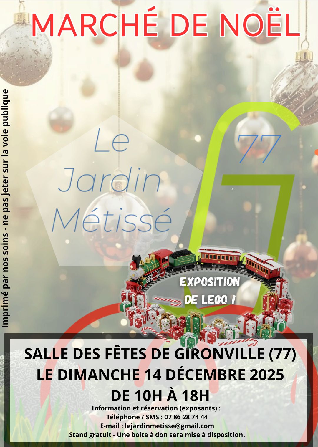 Affiche Marché de Noel de Gironville 2025